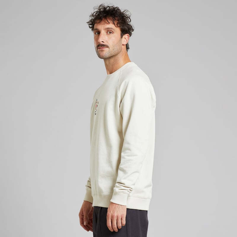 Sweatshirt Malmoe BBQ Emb Oat White