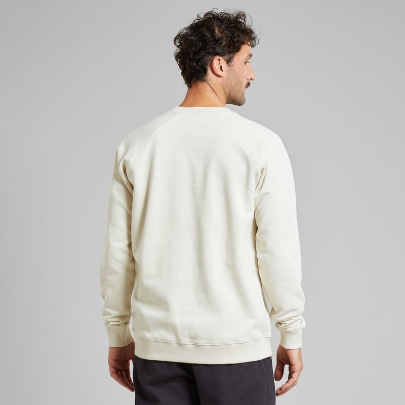 Sweatshirt Malmoe BBQ Emb Oat White