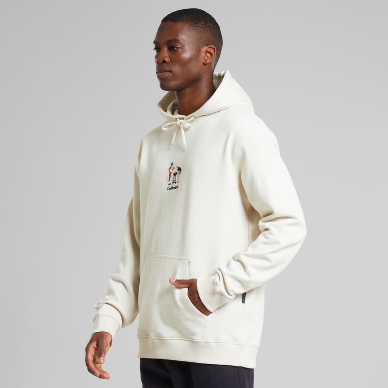 Hoodie Falun BBQ Emb Oat White