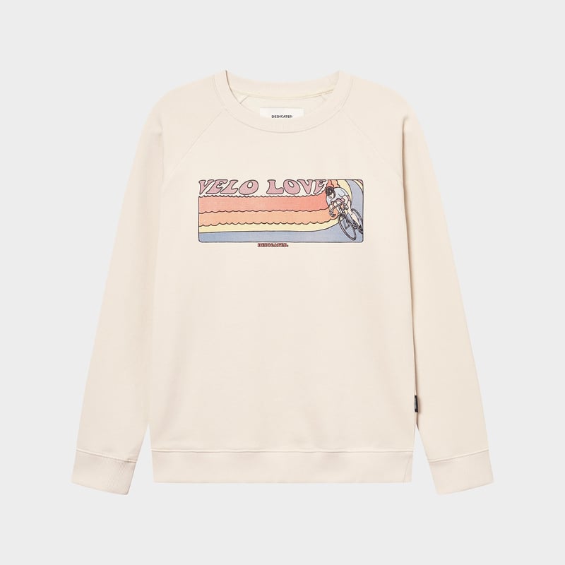 Sweatshirt Malmoe Retro Velo Love Oat White