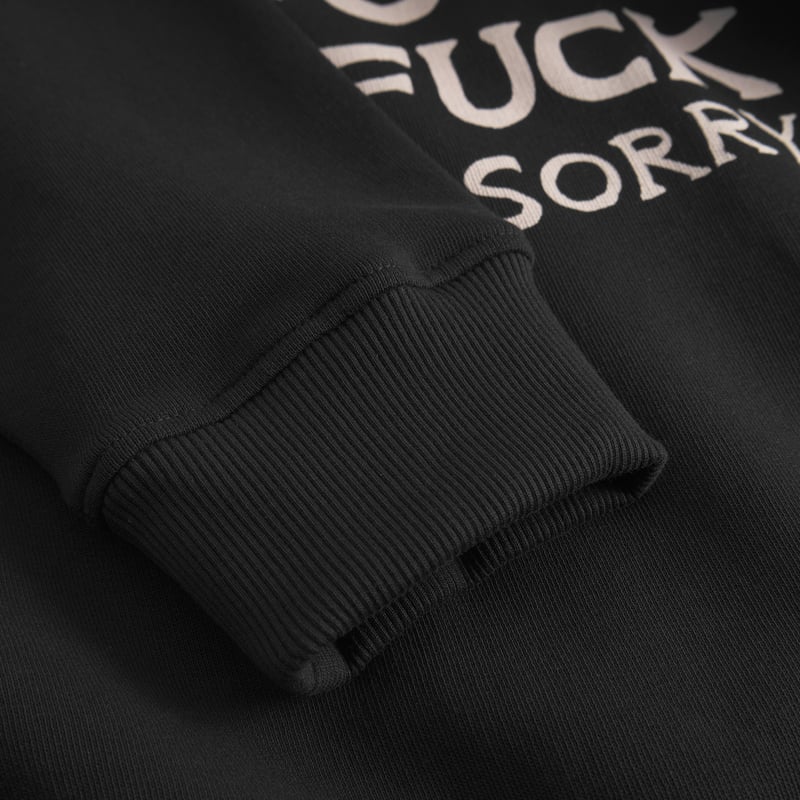 Hoodie Falun Sorry Black