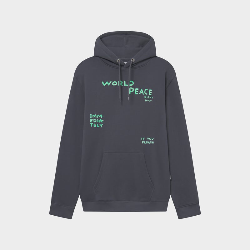 Hoodie Falun World Peace Charcoal