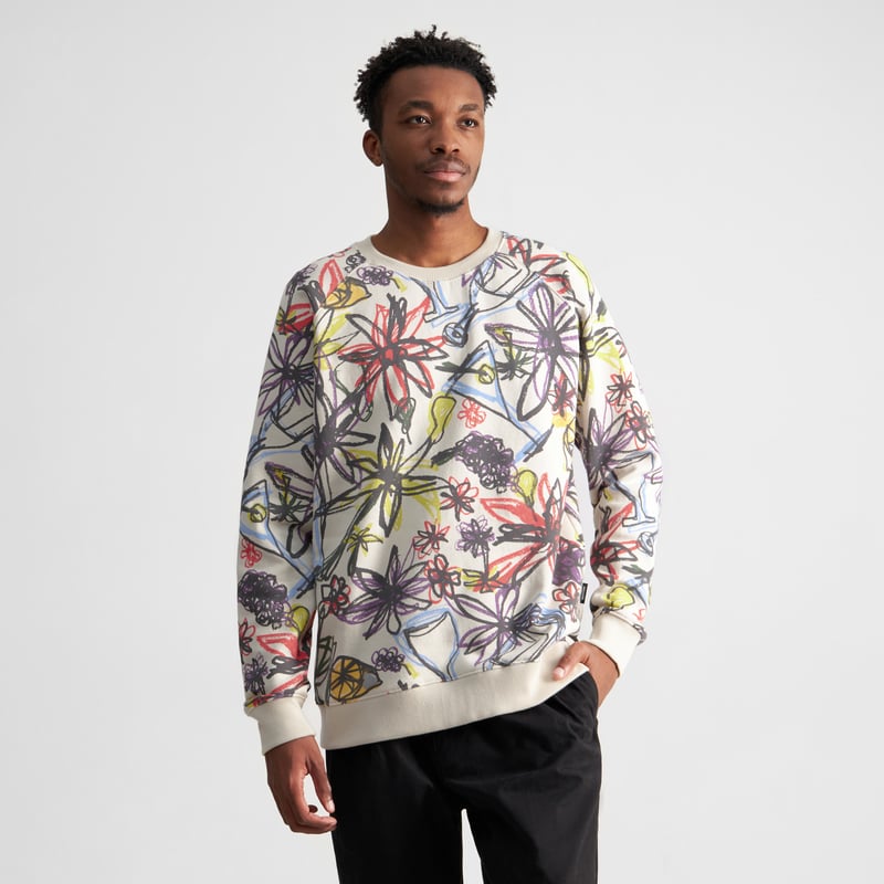 Sweatshirt Malmoe Paradise Sketch Oat White