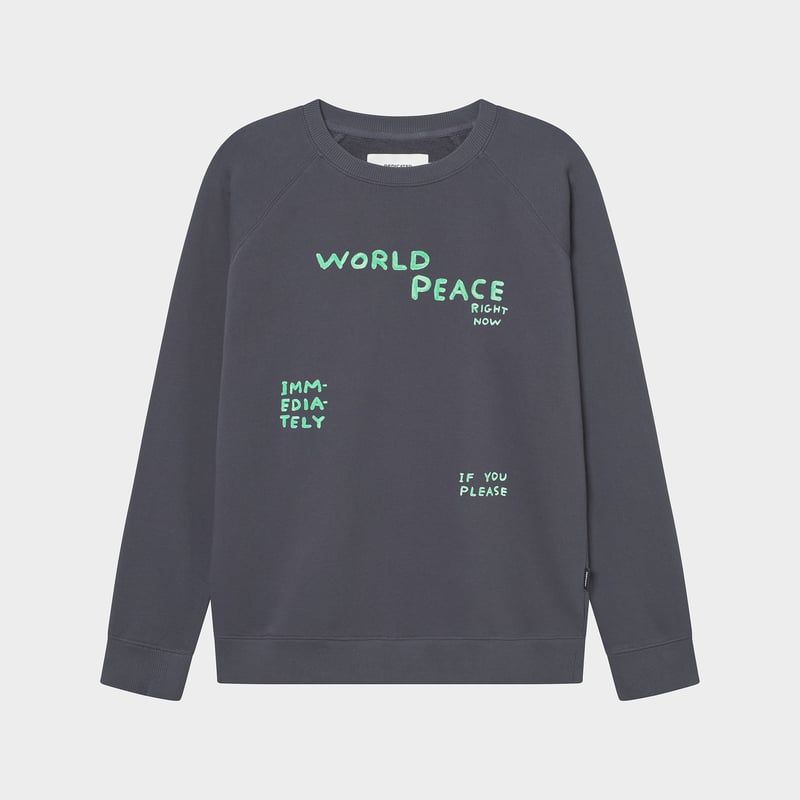 Sweatshirt Malmoe World Peace Charcoal