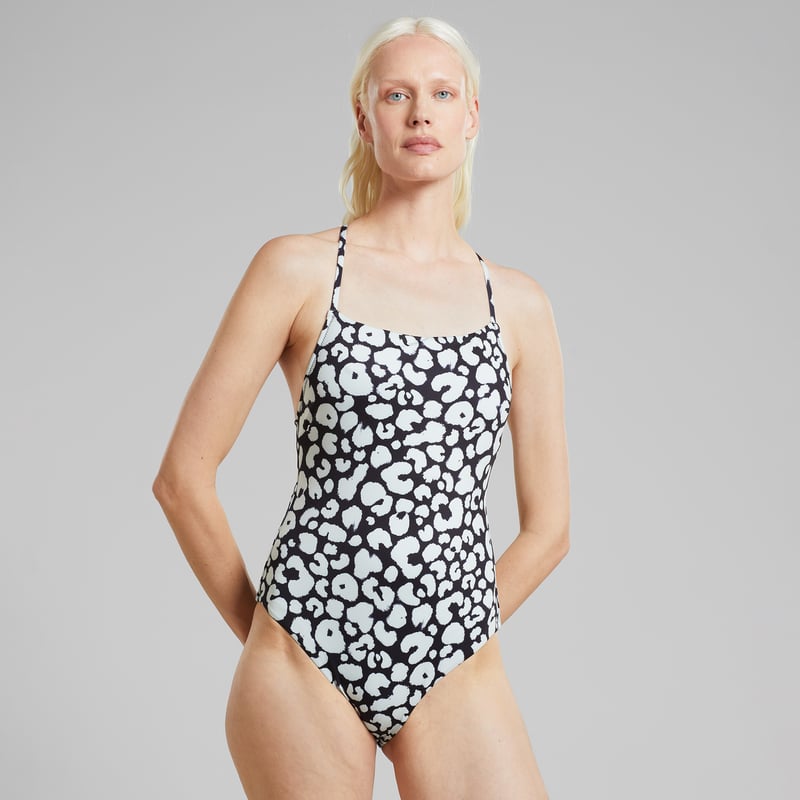 Swimsuit Vinterviken Painted Leopard Black