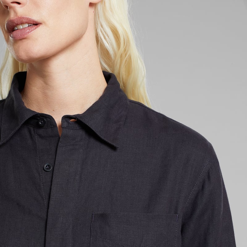 Shirt Kosta Linen Phantom Black