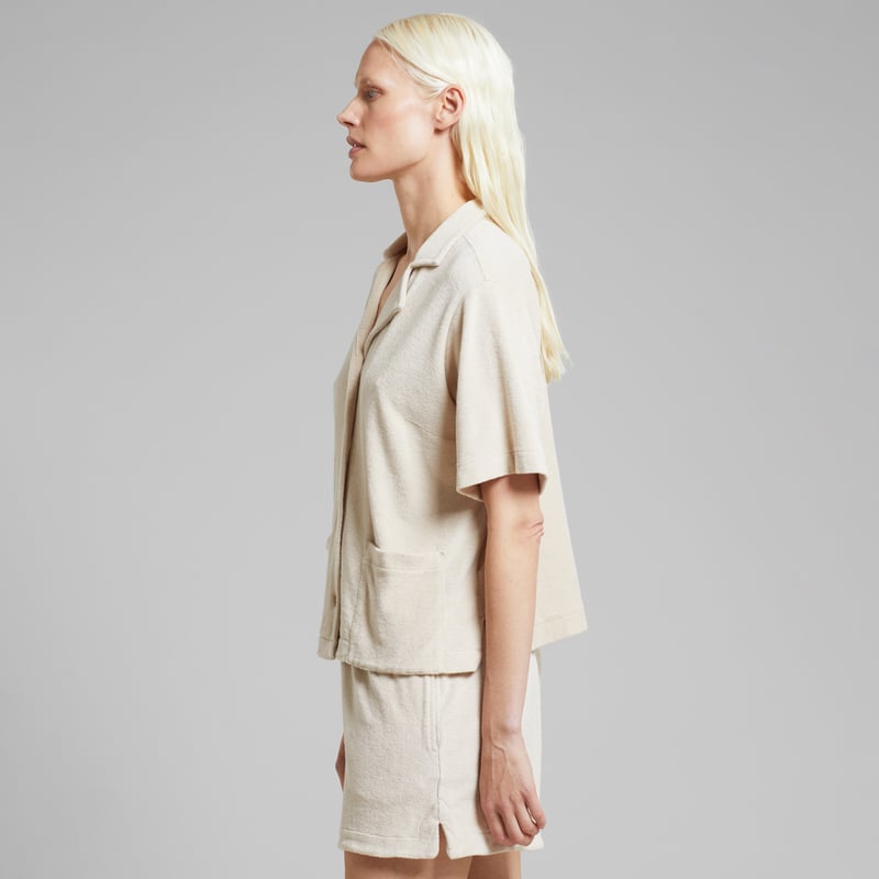 Terry Shirt Valje Oat White
