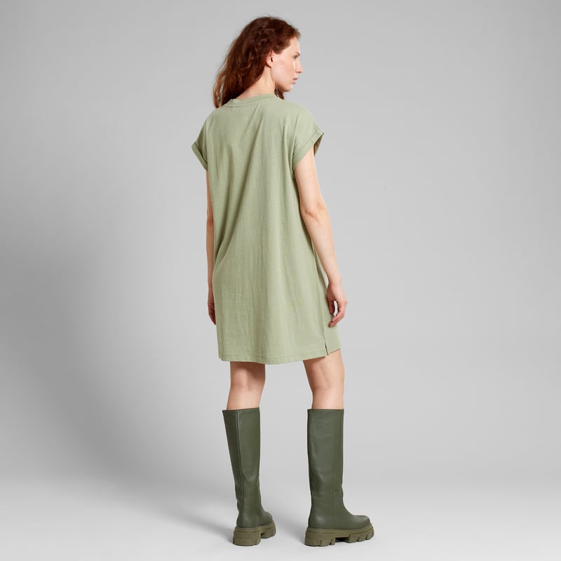 T-shirt Dress Eksta Hemp Tea Green