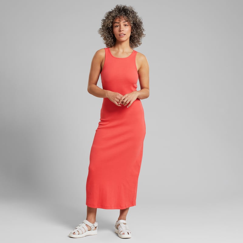 Rib Dress Motala Cayenne Red