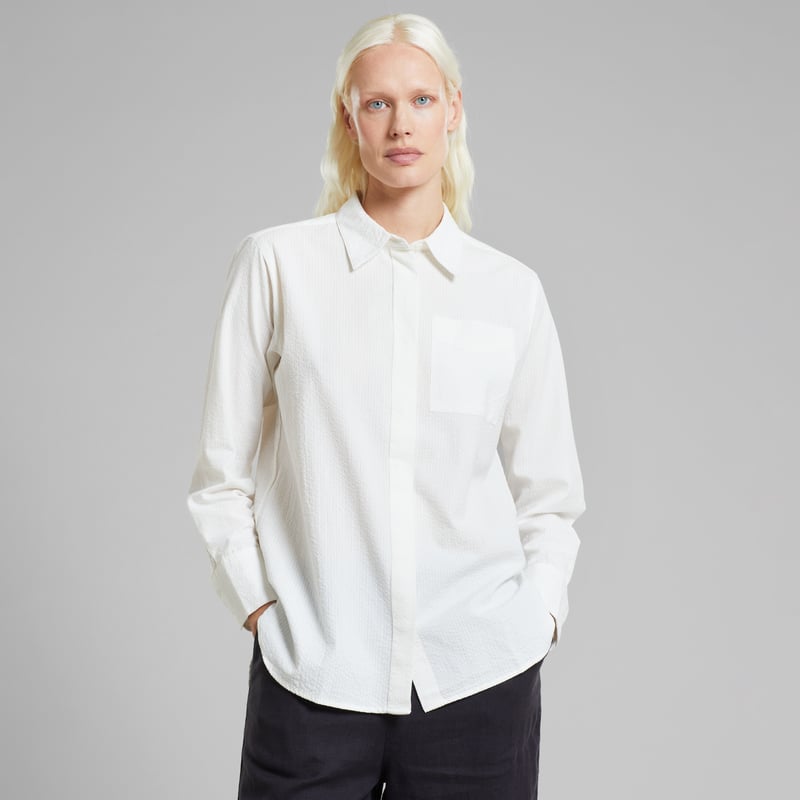 Shirt Kosta Seersucker White