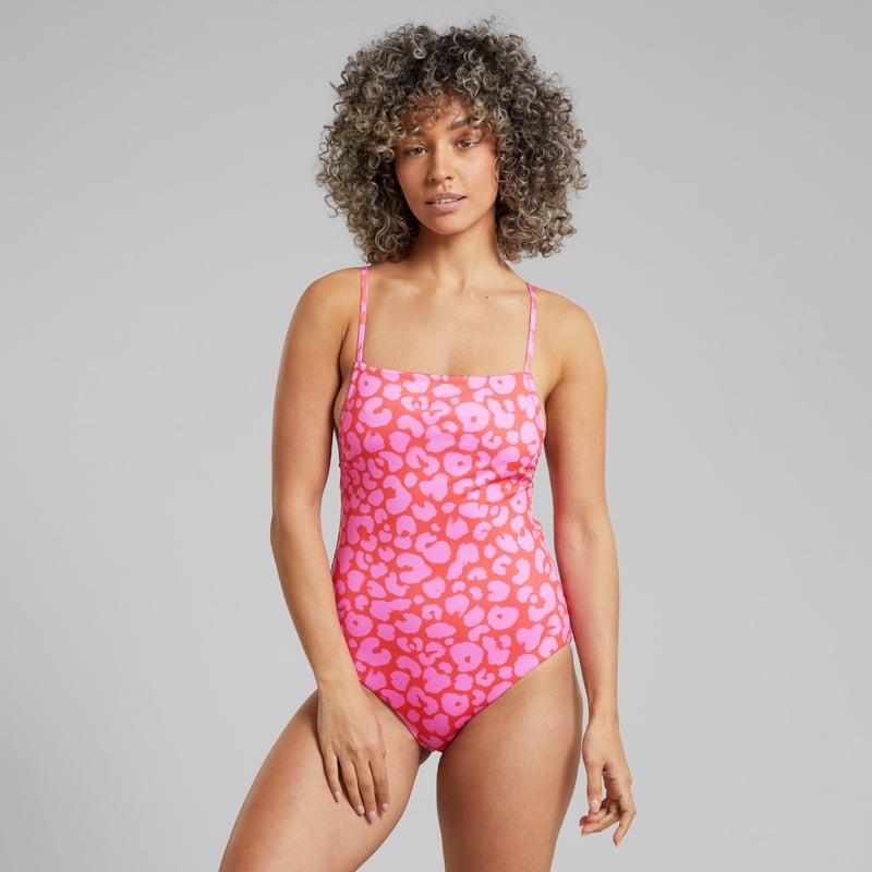 Swimsuit Vinterviken Painted Leopard Red