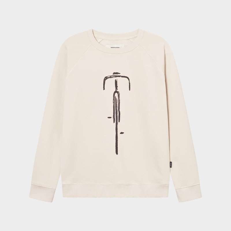Sweatshirt Malmoe Bike Front Oat White