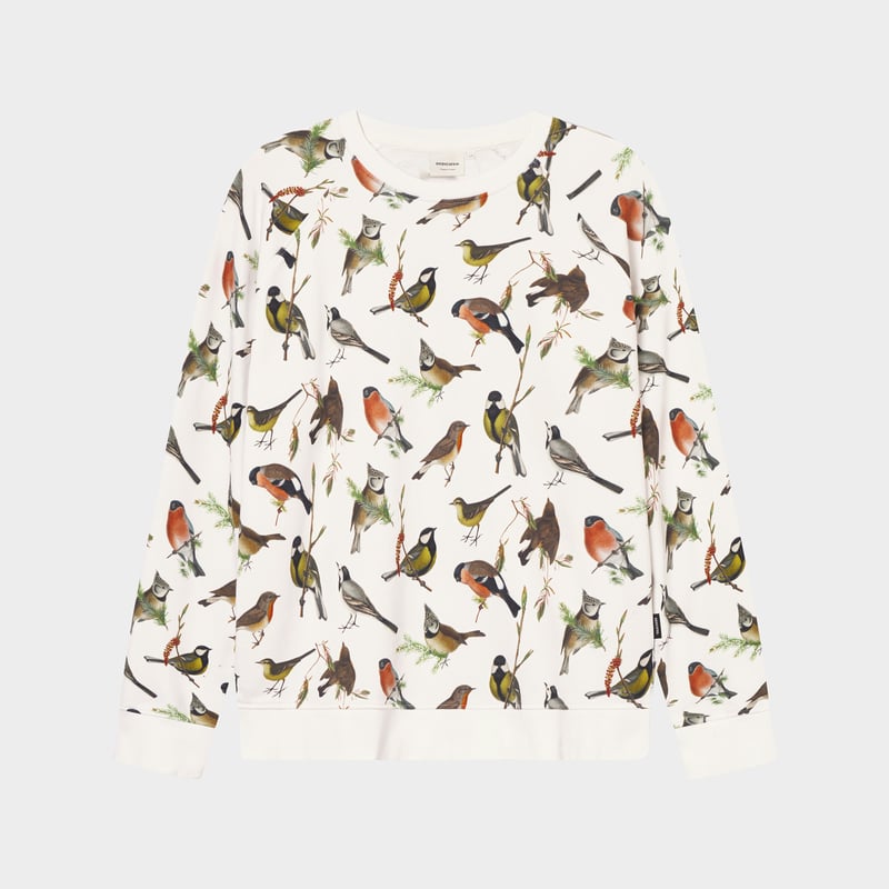Sweatshirt Malmoe Autumn Birds Off-White