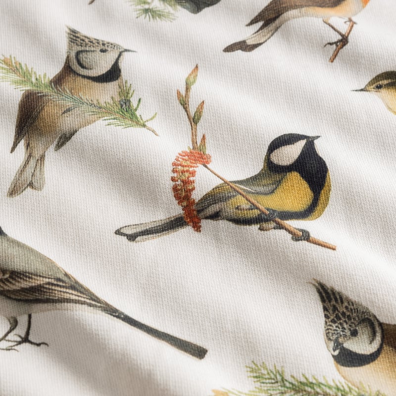Sweatshirt Ystad Autumn Birds Off White