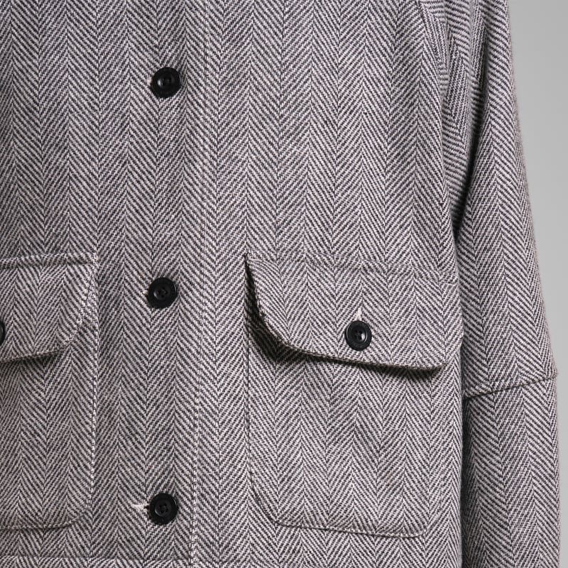 Wool Jacket Nabben Herringbone Black
