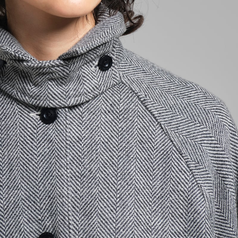 Wool Jacket Nabben Herringbone Black