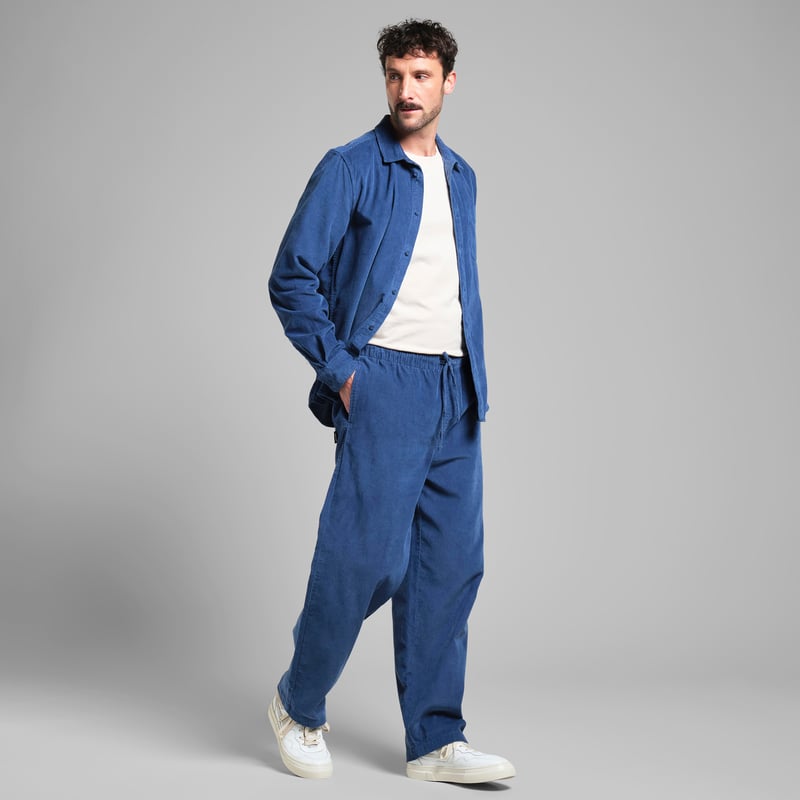 Pants Klitmoeller Corduroy True Blue