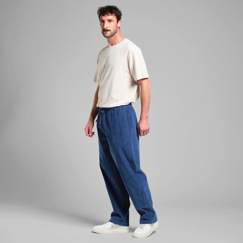 Pants Klitmoeller Corduroy True Blue