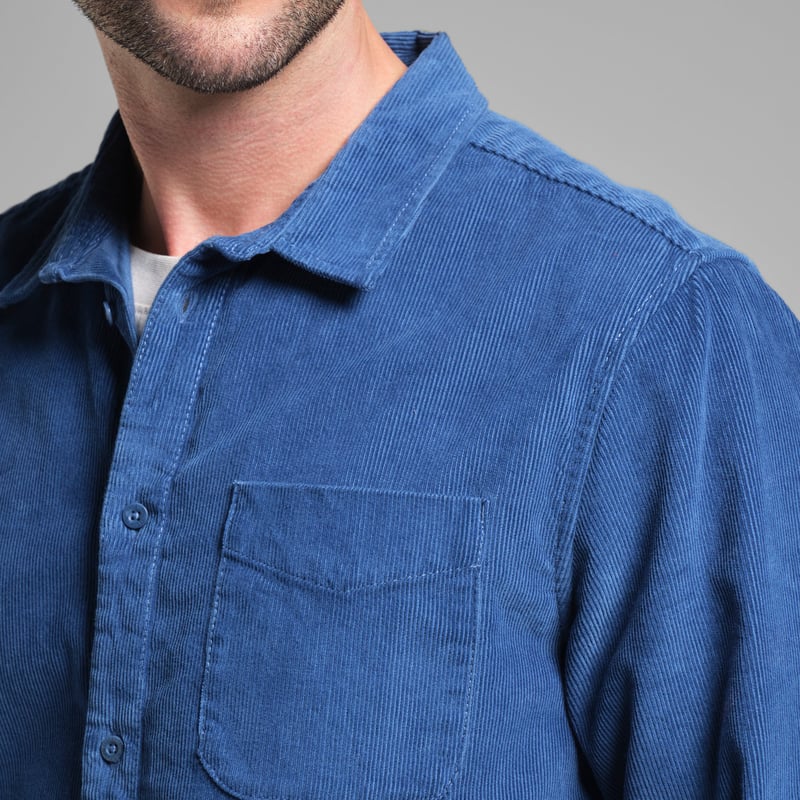 Shirt Varberg Corduroy True Blue