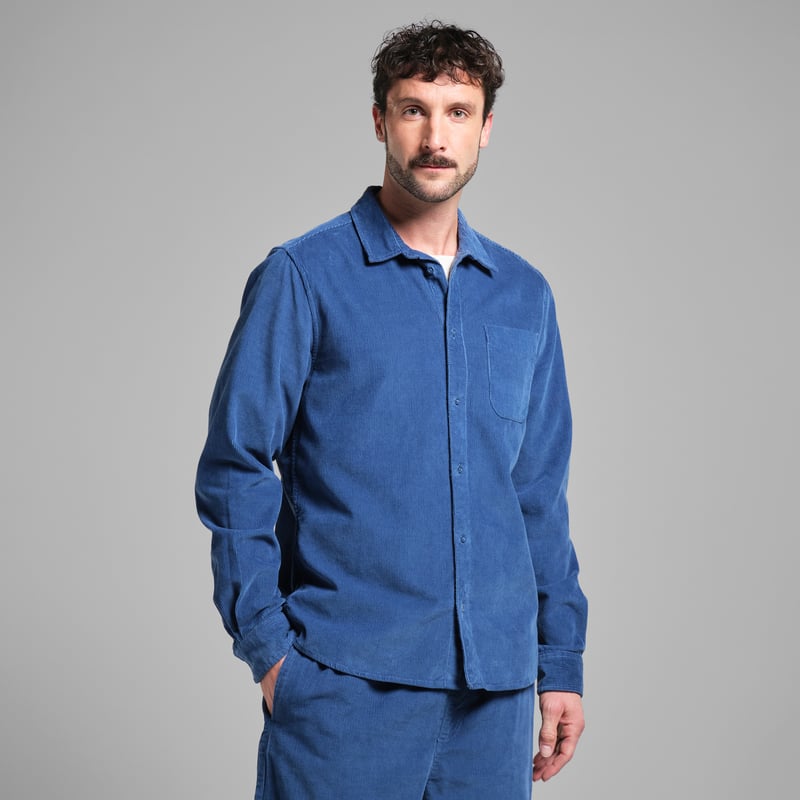 Shirt Varberg Corduroy True Blue