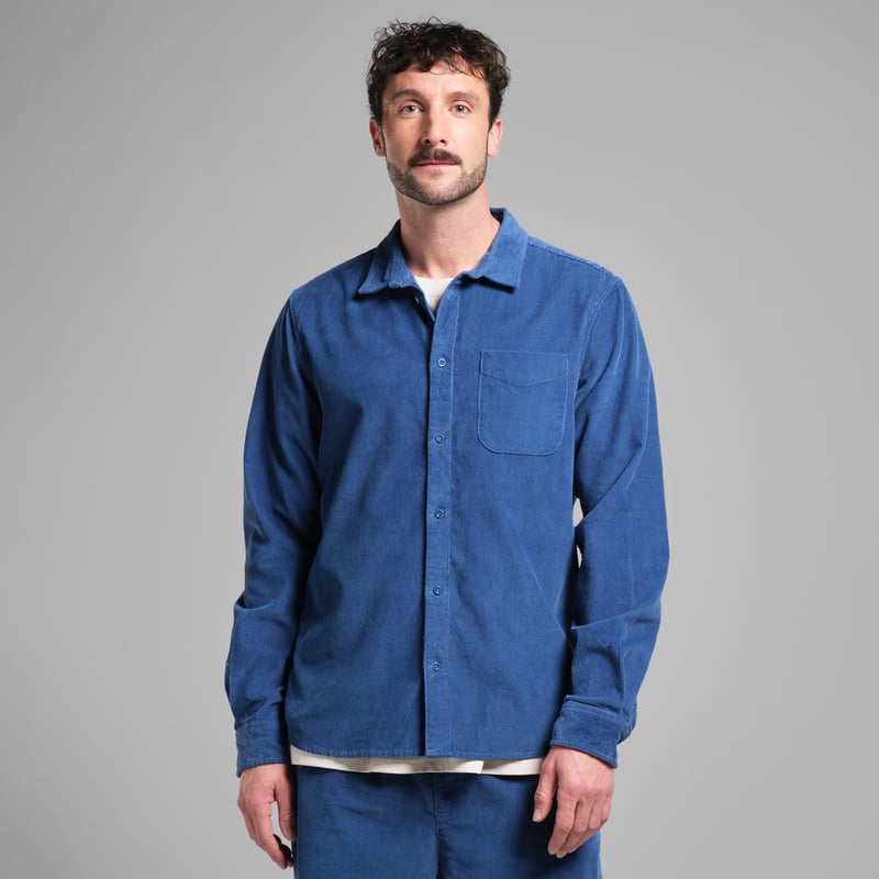 Shirt Varberg Corduroy True Blue