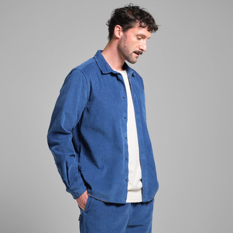 Shirt Varberg Corduroy True Blue