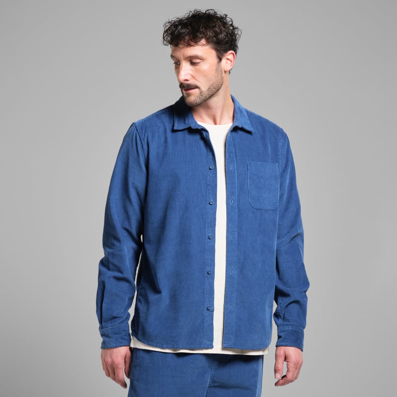 Shirt Varberg Corduroy True Blue