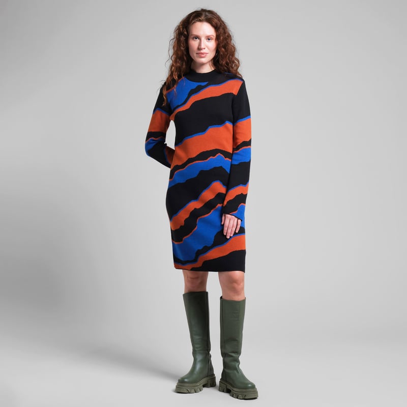 Dress Lo Faded Mountains Multi Color