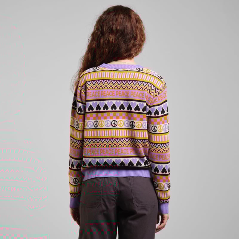 Sweater Arendal Peace Purple