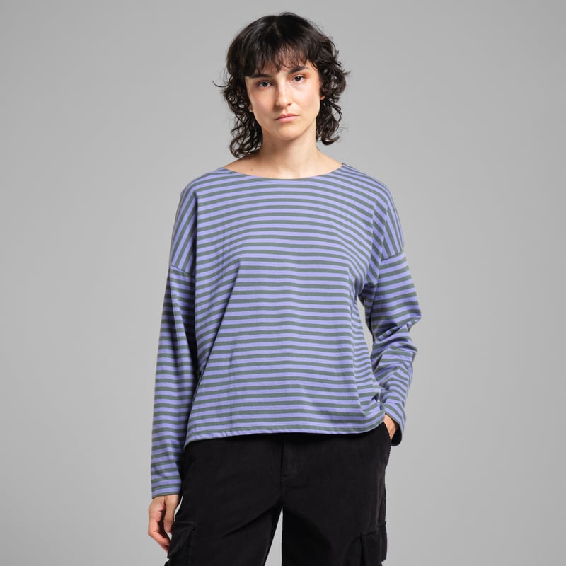 Top Humledal Stripes Forest Green/Paisley Purple