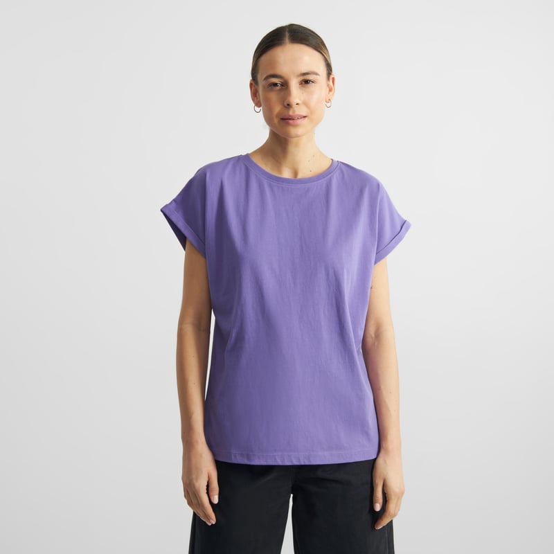 T-shirt Visby Base Paisley Purple