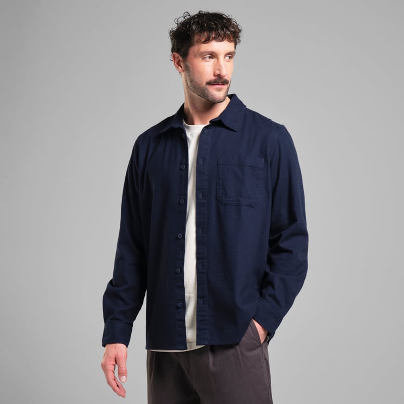 Shirt Rute Flannel Base Navy