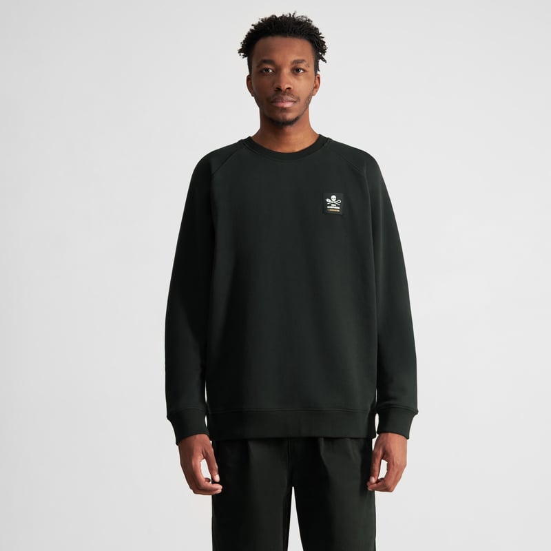 Sweatshirt Malmoe Hemp Jolly Patch Black