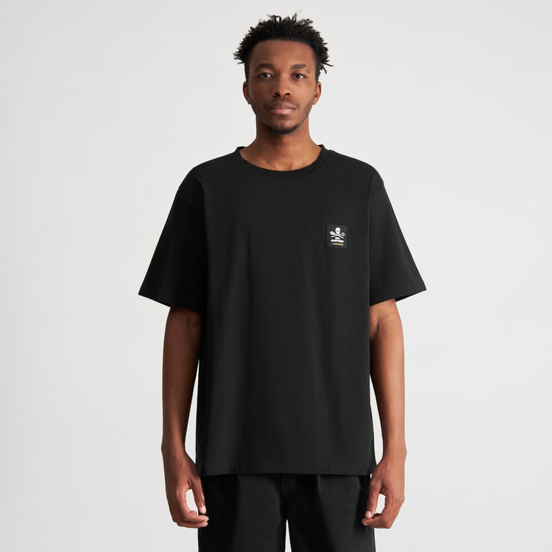 T-shirt Gustavsberg Hemp  Jolly Patch Black