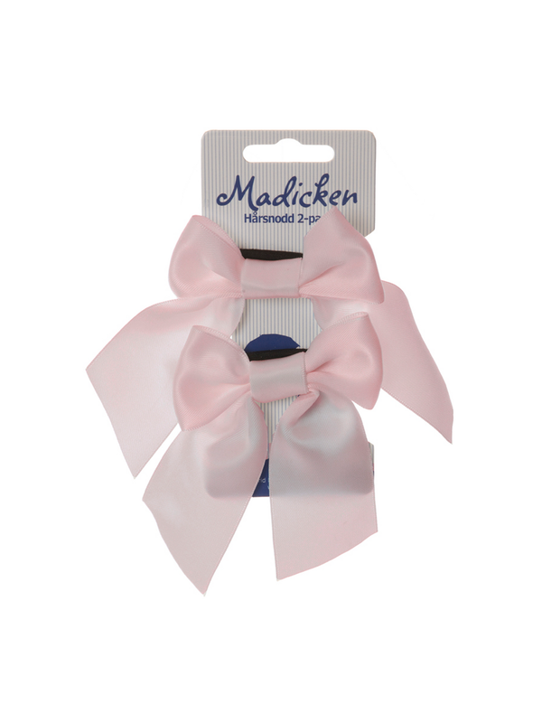 Rosettband Madicken Rosa 2-pack