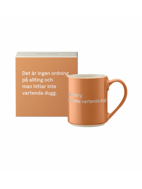 Mugg Det är ingen ordning... Orange