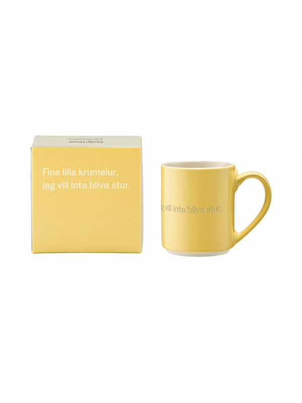 Mug “Fina lilla krumelur...” Yellow