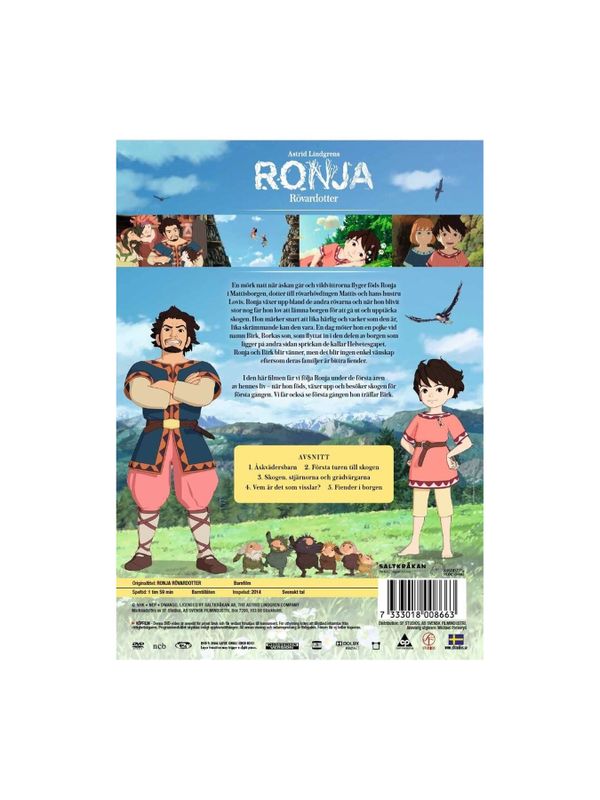 DVD Ronja Rövardotter Volym 1 av 6