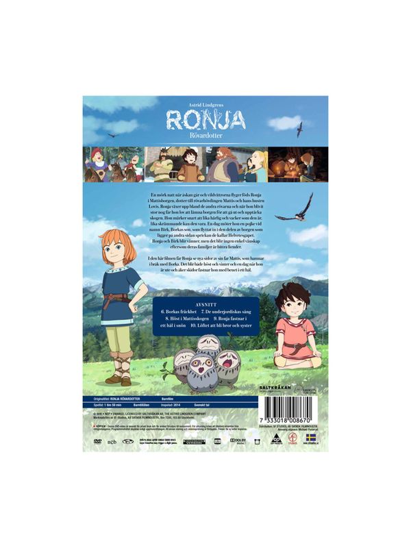DVD Ronja Rövardotter Volym 2 av 6
