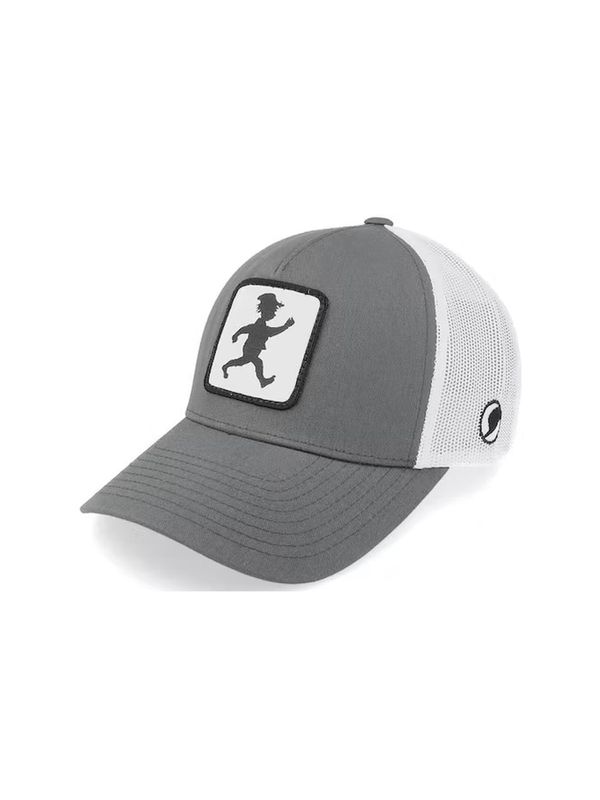 Cap Michel-Silhouette - Grau/Weiß, Trucker