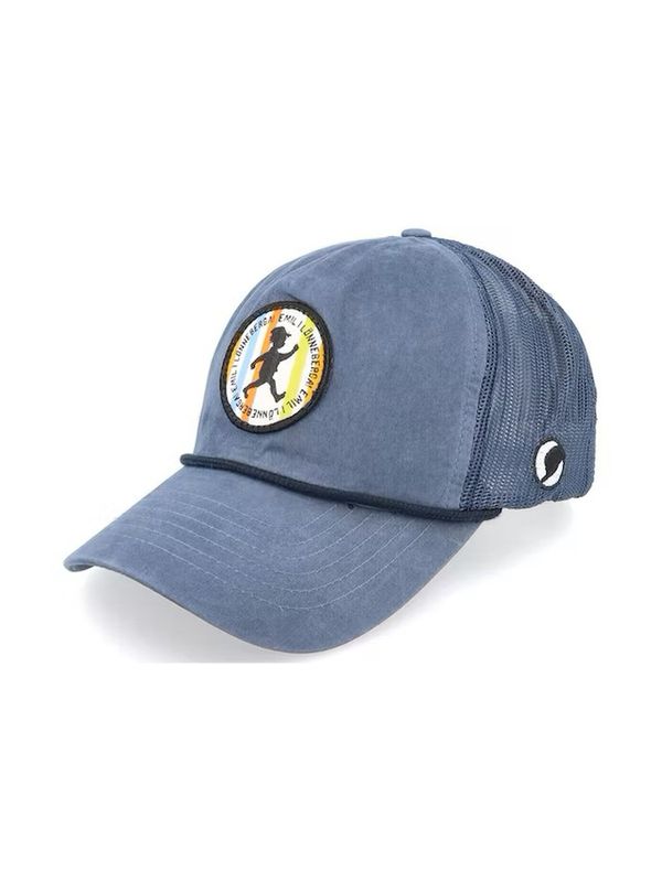 Cap Emil Striped Adult - Blue Trucker