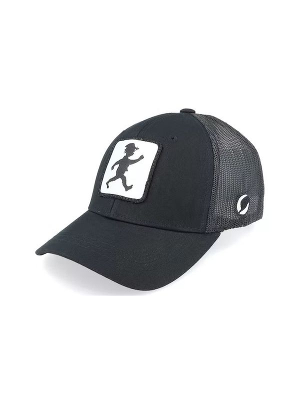 Kinder Cap mit Michel-Silhouette - Schwarz, Trucker