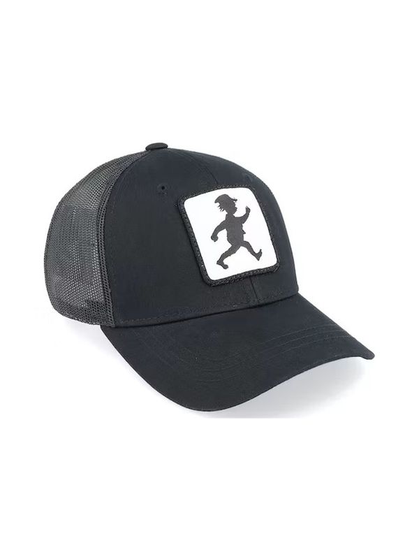 Kinder Cap mit Michel-Silhouette - Schwarz, Trucker