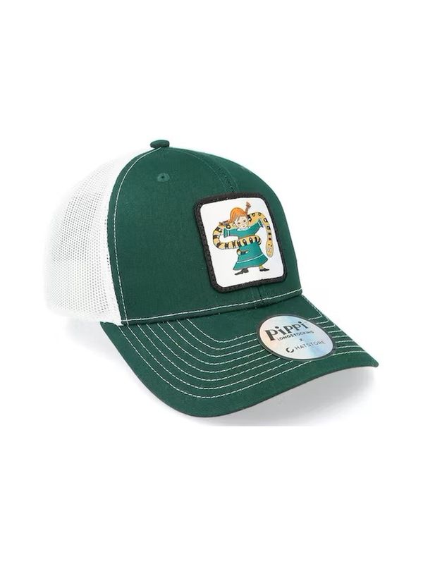 Adult Cap Pippi Snake - Green/White Trucker