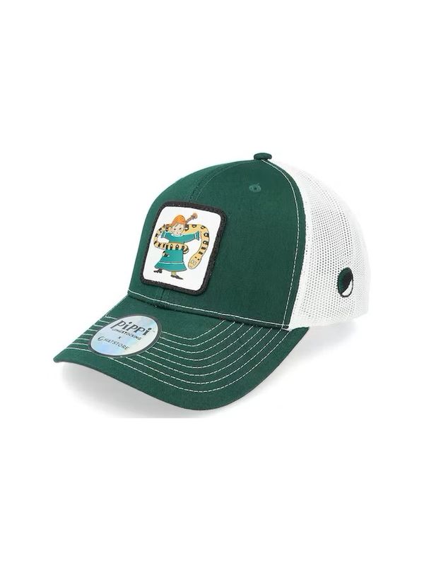 Adult Cap Pippi Snake - Green/White Trucker