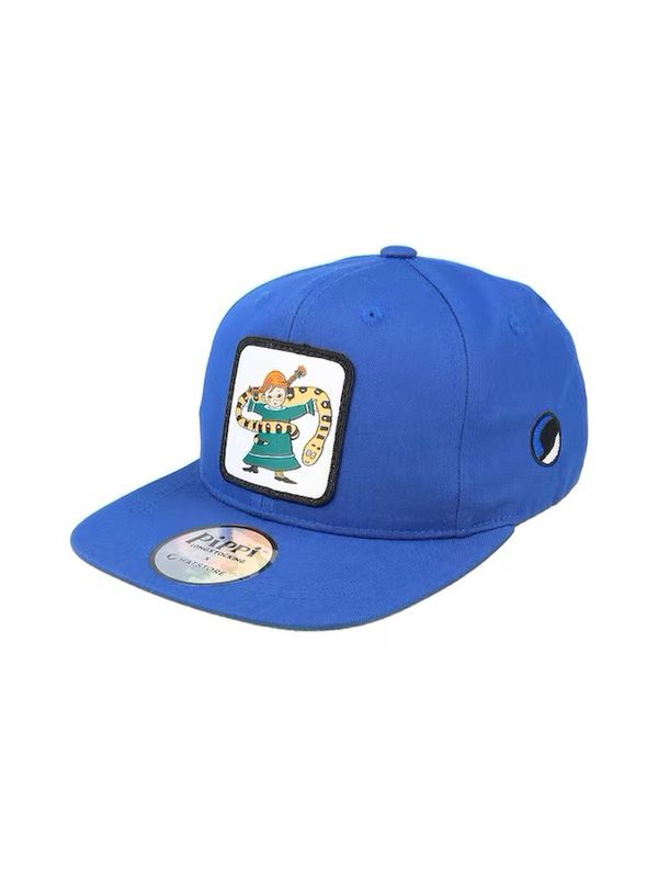 Kinder Cap „Pippi und die Schlange“ -  Blau, Snapback