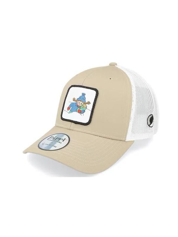 Keps Pippi Långstrump - Beige/vit Trucker