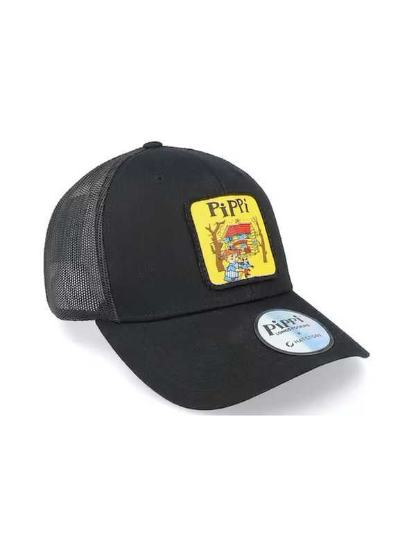 Cap Pippi Langstrumpf -  Schwarz/Gelb, Trucker