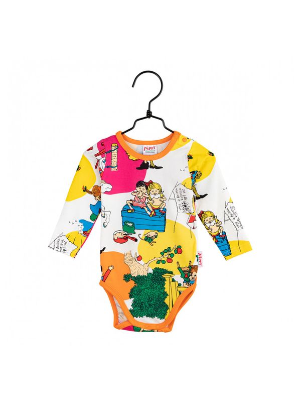 Romper suit Pippi Longstocking - White