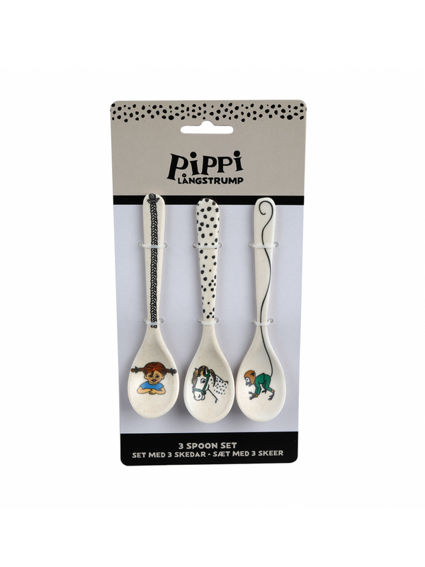 Spoons melamin 3-pack Pippi Longstocking